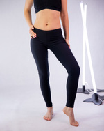 BLACK LEGGINGS UNDER BODYSUIT